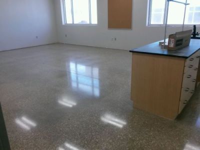 polished floors science lab high school