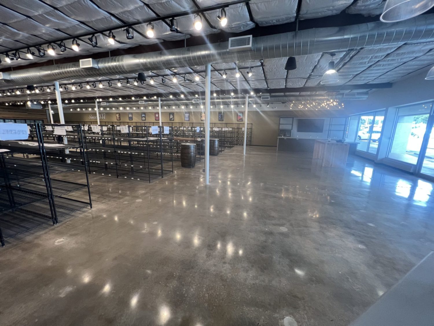 polished concrete floor waco